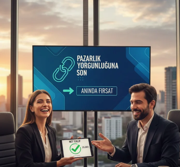 💬 Pazarlık Yorgunluğuna Son: Anında Fiyat ile Net Teklif